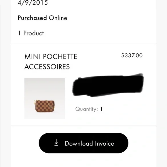 Louis Vuitton Damier Ebene Mini Pochette  Accessories - Picture 9 of 9